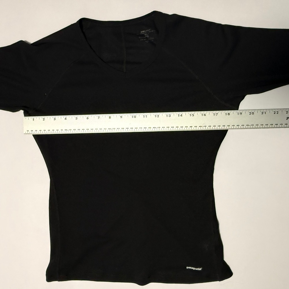Patagonia Capilene Black V-Neck Long Sleeve Base Layer Top 44830F6 Womens Small - Picture 10 of 14